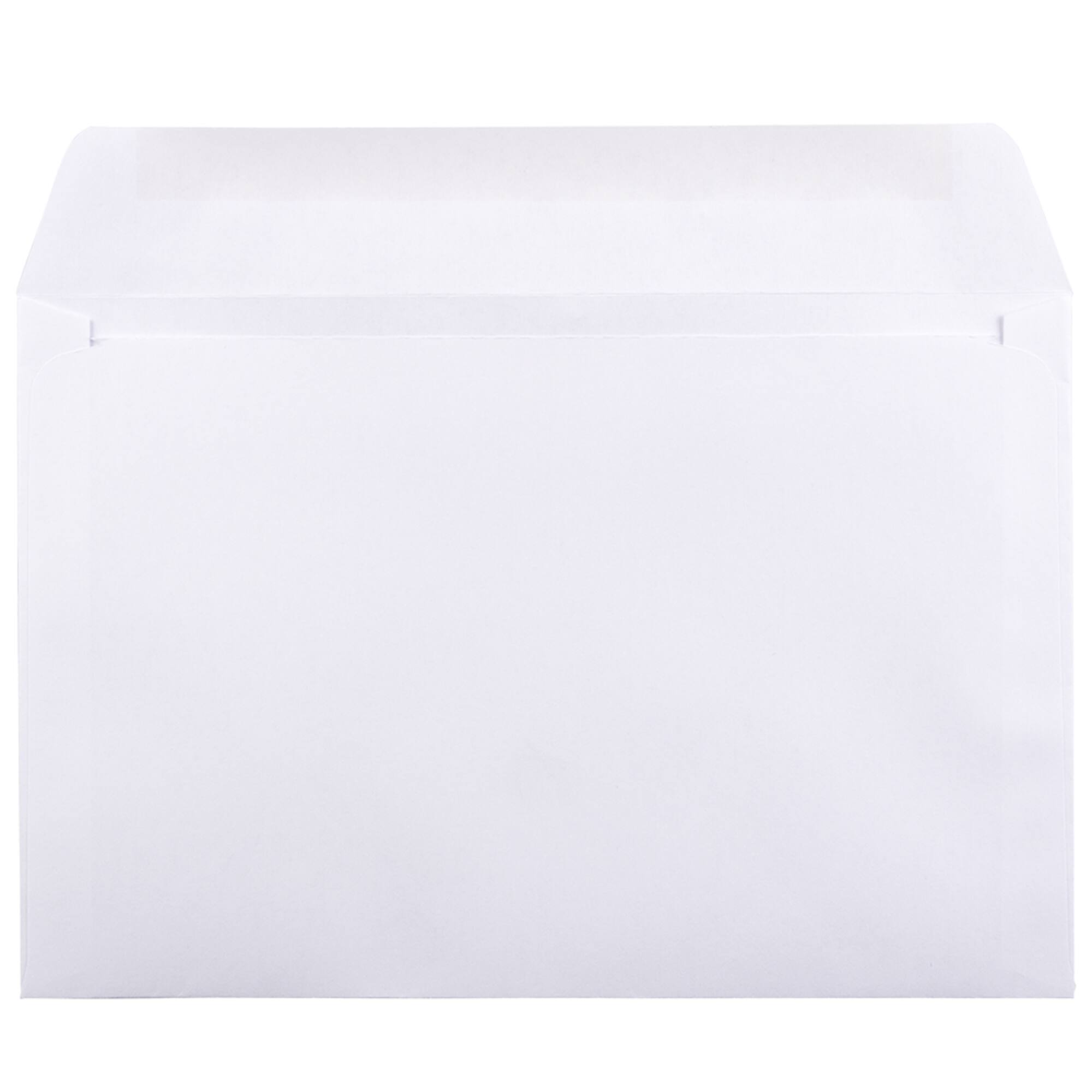 JAM Paper 6" x 9" White Booklet Commercial Envelopes